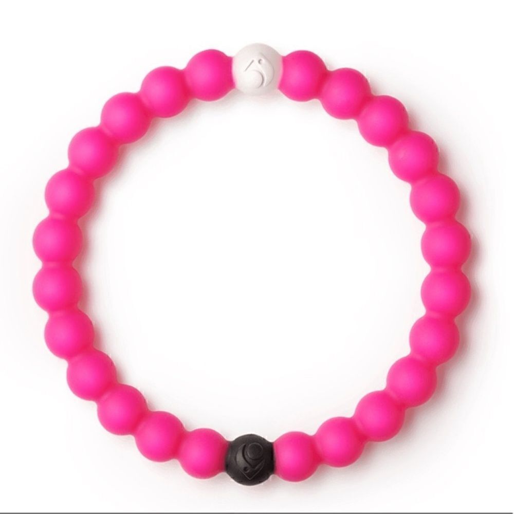 NWT Lokai Bracelet Pink Find Your Balance Breast Cancer Awareness S Beaded